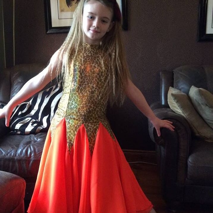 girl in a dancing dress